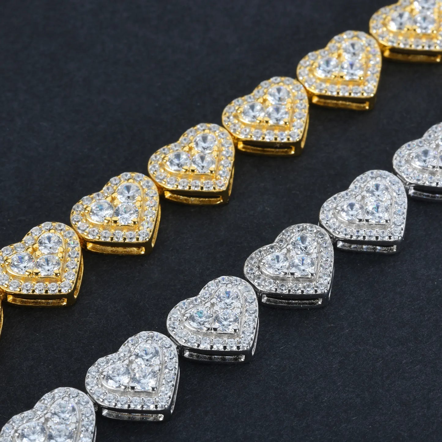 Heart on Ice 8mm Tennis Bracelet