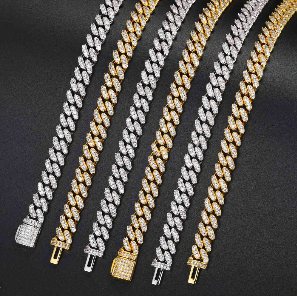 8mm Diamond Cuban Chain