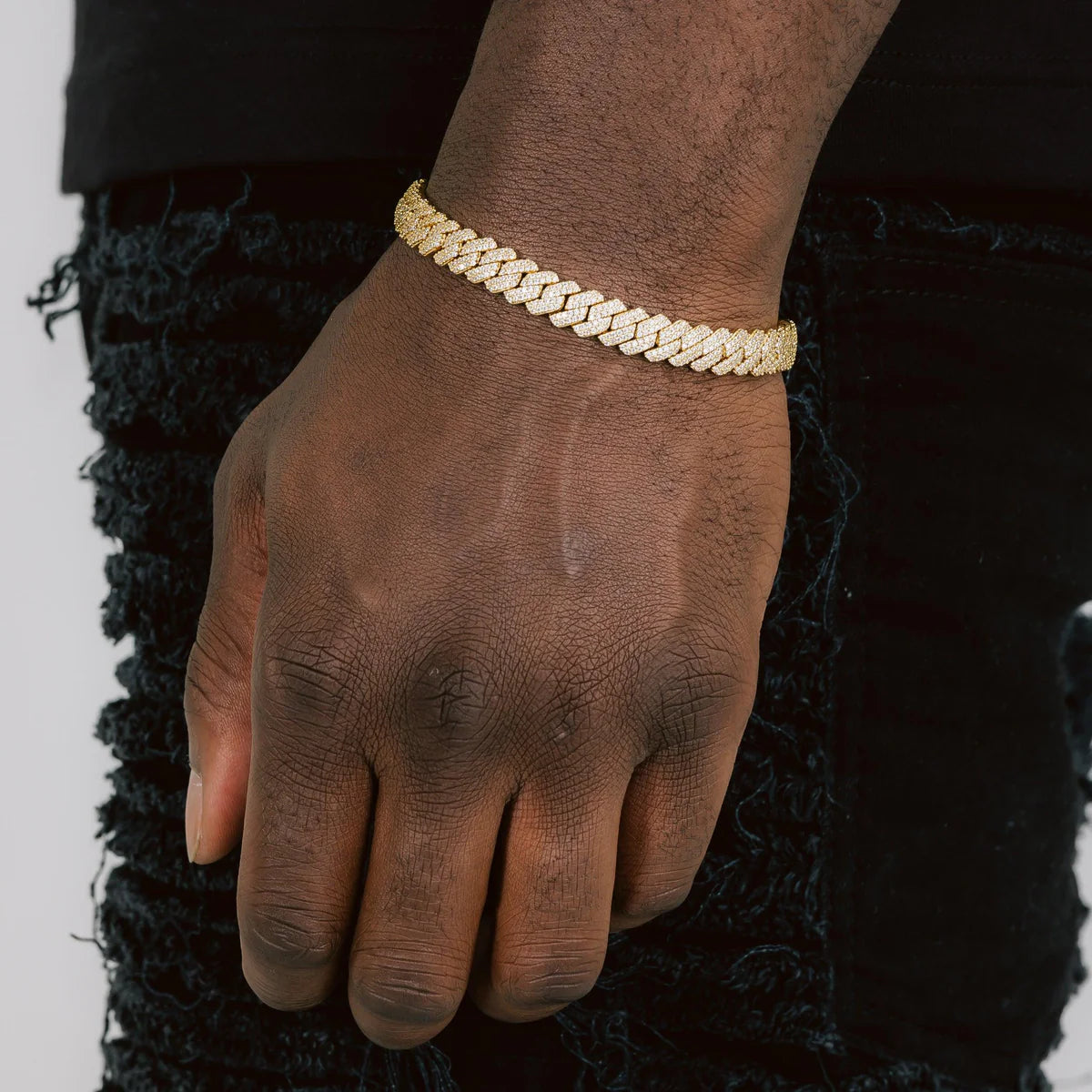 10mm Diamond Cuban Bracelet