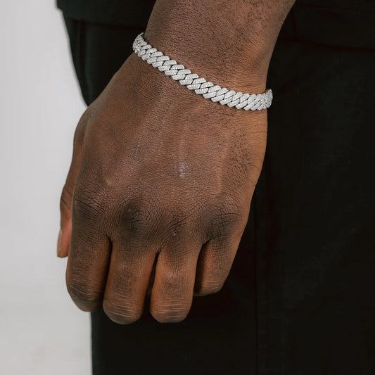10mm Diamond Cuban Bracelet