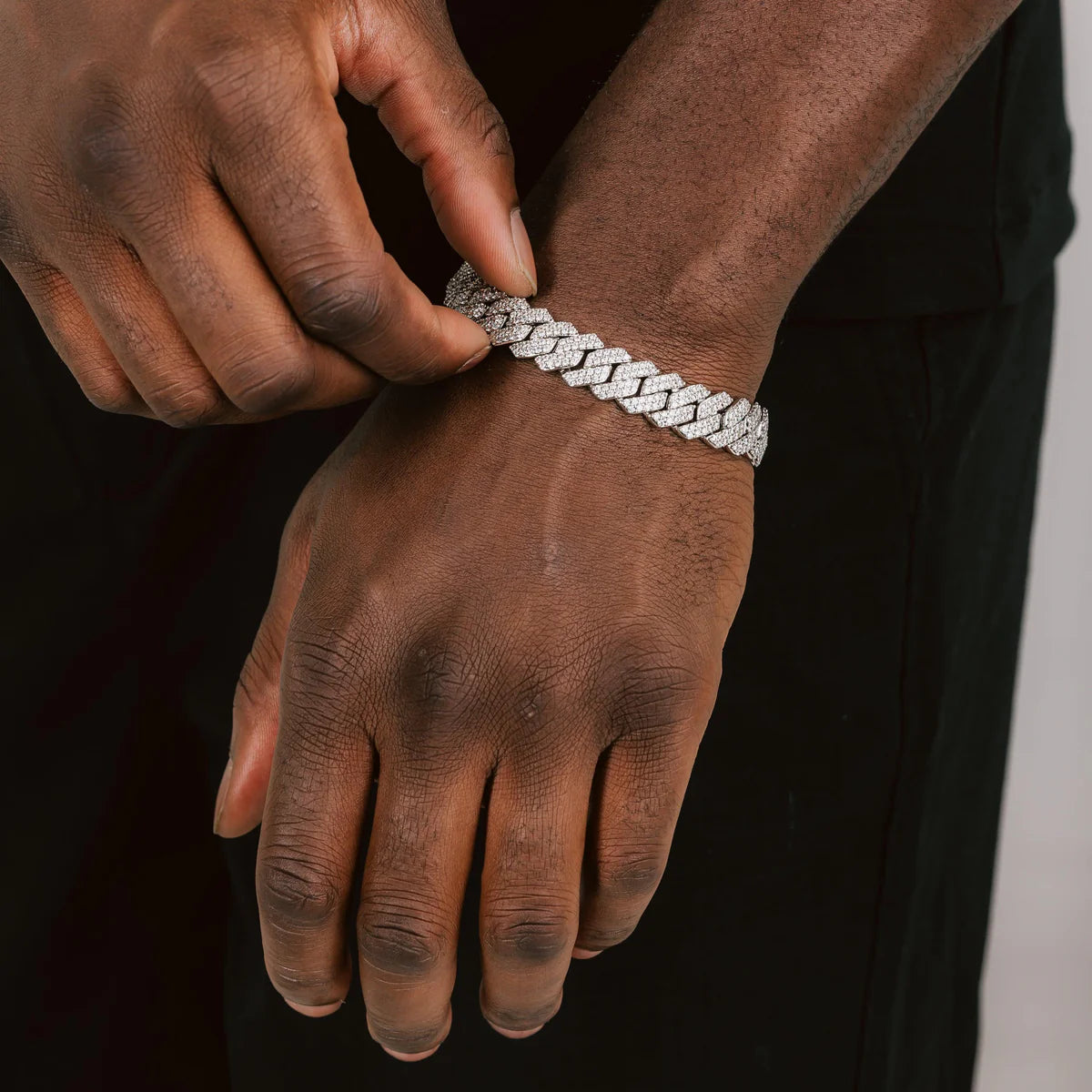 12mm Diamond Cuban Bracelet