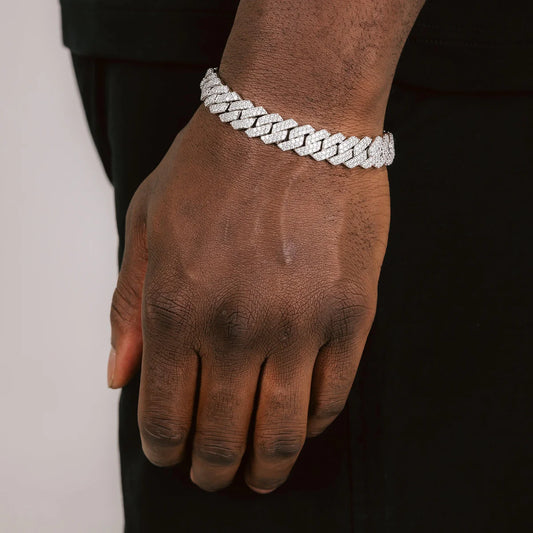 12mm Diamond Cuban Bracelet