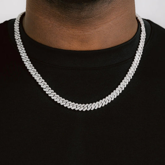 8mm Diamond Cuban Chain