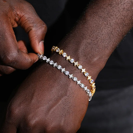 Stars Diamond Tennis Bracelet